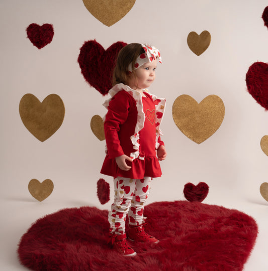 Little A Heart Legging Set